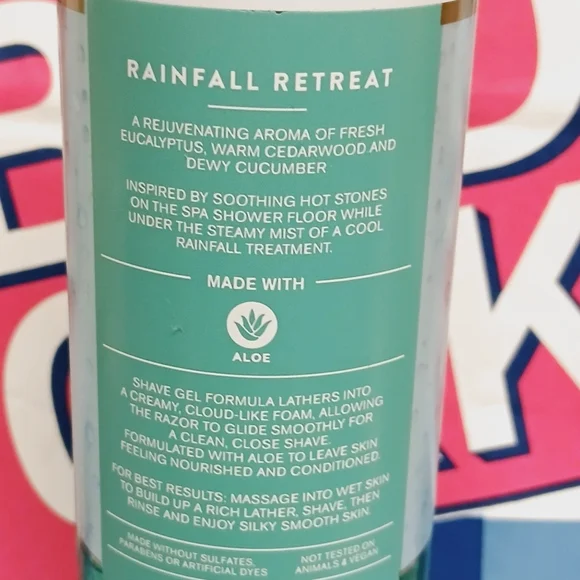 Bath and Body Works Rainfall Retreat Shave Gel - Picture 4 of 5